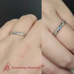 Load and play video in Gallery viewer, Twisted Vine Wedding Band