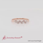 Load and play video in Gallery viewer, pear-and-round-cluster-anniversary-band-in-14k-rose-gold-fd9174b-0-50-ct-2000

