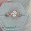 Load and play video in Gallery viewer, Marquise Cut Infinity Daisy Floral Diamond Ring