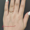 Load and play video in Gallery viewer, Plain Curved Wedding Band For Ring