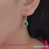 Load and play video in Gallery viewer, Teardrop -Halo Leverback -Earrings-FDEAR11235PE