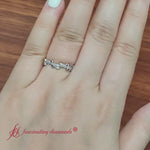 Load and play video in Gallery viewer, Leaf And Curl Diamond Enamel Band
