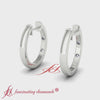 Load and play video in Gallery viewer, Flush Set Round Hoop Earring