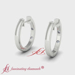 Load and play video in Gallery viewer, Flush Set Round Hoop Earring
