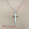 Load and play video in Gallery viewer, simple-diamond-cross-pendant-in-white-gold-fdpd10797-720