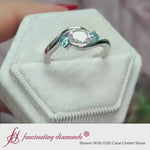 Load and play video in Gallery viewer, Twist 3 Stone Engagement Ring
