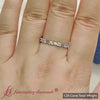 Load and play video in Gallery viewer, baguette-and-round-diamond-band-in-white-gold-fdewb318