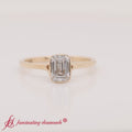 Thumbnail 3 - Split Shank Emerald Cut Bezel Set Solitaire Ring