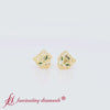 Load and play video in Gallery viewer, Vintage Green Enamel Accent Panther Earrings-in-yellow-gold-fdrcear11052-fancyvideo-nl-yg