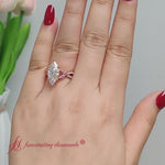 Load and play video in Gallery viewer, Marquise Cut Twisted Split Vine Engagement Ring
