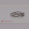 Load and play video in Gallery viewer, infinity-daisy-floral-round-cut-diamond-engagement-ring-in-white-gold-FD9986ROR-720