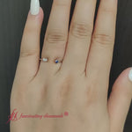 Load and play video in Gallery viewer, Princess Cut And Baguette Stacking Thin Ring
