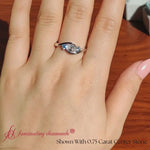 Load and play video in Gallery viewer, Twist 3 Stone Engagement Ring
