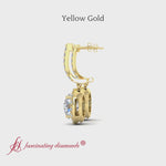 Load and play video in Gallery viewer, drop-diamond-halo-earrings-in-14k-yellow-gold-fdear11129
