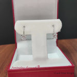 Load and play video in Gallery viewer, Lever Back Princess Cut 1 Ct Stud Earring