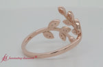 Load and play video in Gallery viewer, swirl-leaf-promise-diamond-ring-in-rose-gold-fd8342-video
