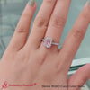 cathedral hidden halo radiant lab diamond engagement ring in 950 platinum-FD9788R-720
