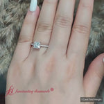 Load and play video in Gallery viewer, French Pave Princess Diamond Cathedral Engagement Ring
