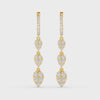 Load and play video in Gallery viewer, tear-drop-chandelier-diamond-earring-in-yellow-gold-fdear11521