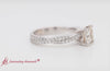 Load and play video in Gallery viewer, Princess Cut Twisted Vine Delicate Engagement Ring