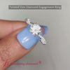 Load and play video in Gallery viewer, Round Cut Twisted Vine Delicate Engagement Ring