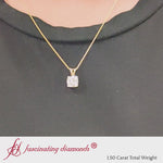 Load and play video in Gallery viewer, 1.50-carat-single-diamond-cushion-pendant-in-yellow-gold-fdpd8469-cu-1.50ct-fancyvideo
