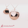 Load and play video in Gallery viewer, personalized-necklace-for-mother-and-daughter-in-14k-rose-gold-fdpd8697md-1-720