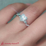 Load and play video in Gallery viewer, Twisted Vine Heart Diamond Ring
