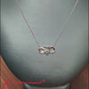 Load and play video in Gallery viewer, Infinity-diamond-two-tone-pendant-necklace-in-rose-gold-FDPD11206-720