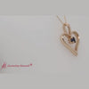 Load and play video in Gallery viewer, Solitaire Heart Pendant