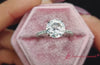 Load and play video in Gallery viewer, Eternity-Hidden-Halo-Round-Cut-Diamond-Engagement-Ring-In-White Gold-FD9168R-1000