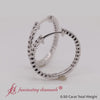 Load and play video in Gallery viewer, u-prong-hoop-diamond-earring-in-white-gold-fdear10803