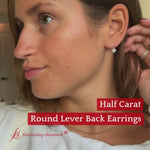 Load and play video in Gallery viewer, lever-back-bezel-set-round-diamond-earrings-in-white-gold-fdear11589-model-640
