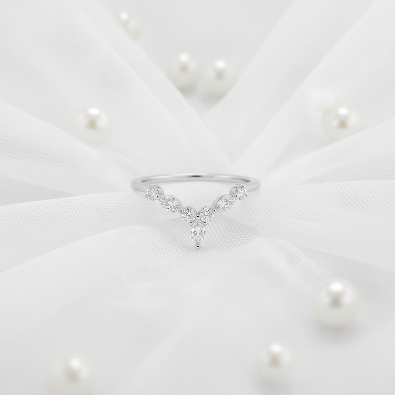 CrownMarquiseAndRoundLabDiamondBandIn14kWhiteGold-FD9612B