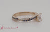 Load and play video in Gallery viewer, Radiant Cut Twisted Vine Delicate Engagement Ring