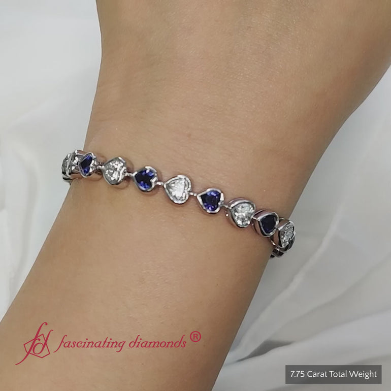 heart-shaped-lab-diamond-bezel-tennis-bracelet-7-75-carat-in-18k-white-gold-fdbrc10581ht-7-75-ct-2000