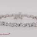 Thumbnail 4 - zig-zag-tennis-diamond-bracelet-in-white-gold-fdbrc0410