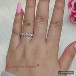 Load and play video in Gallery viewer, Round Cut 9 Stone Wedding Band
