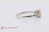 Load and play video in Gallery viewer, Celtic Two Tone Authentic Cushion Diamond Ring