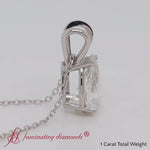 Load and play video in Gallery viewer, pear-cut-solitaire-diamond-pendant-1-carat-in-14k-white-gold-FDPD10824PE
