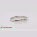 Load and play video in Gallery viewer, Half-Bezel-Oval-Shaped-Diamond-Engagement-Ring-In-14K-White-Gold-FDENR7239ROR