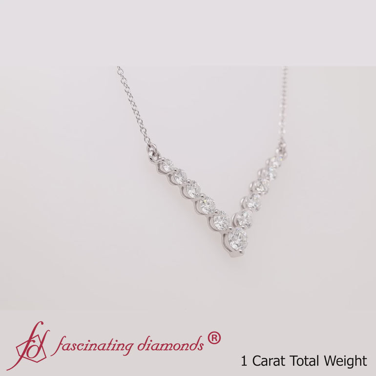 1-carat-graduated-diamond-v-shaped-necklace-in-white-gold-fdnk8068-video