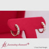 Load and play video in Gallery viewer, 1 Ct. Diamond Small Hoop Earring In 18K Yellow Gold-FDEAR10773-2000