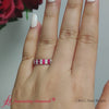 Two-line-round-diamond-band-ring-with-pink-sapphire-in-14k-white-gold-FD11378BG