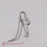 Load and play video in Gallery viewer, twisted-cross-diamond-pendant-in-white-gold-fdpd10796-video
