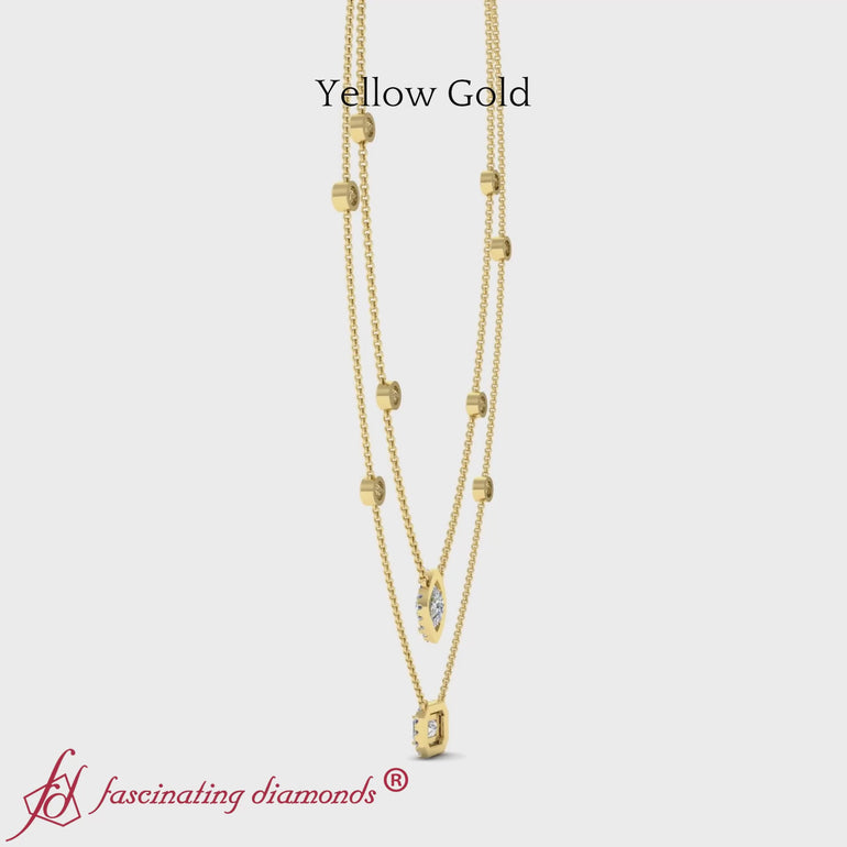 stackable-halo-station-diamond-necklace-in-yellow-gold-fdnk11062-nl-yg