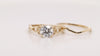 Load and play video in Gallery viewer, Round Cut Infinity Celtic Solitaire Wedding Set