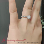 Load and play video in Gallery viewer, Round Cut Twisted Vine Delicate Engagement Ring
