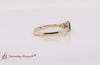 Load and play video in Gallery viewer, emerald-cluster-commitemt-ring-in-yellow-gold-fd9008-video