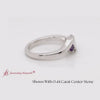 Load and play video in Gallery viewer, Oval Shaped Twist 3 Stone Engagement Ring